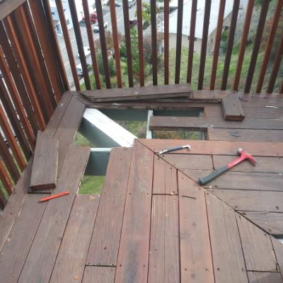 San Rafael Dry Rot Deck Repairs Lower Deck Board Re Install