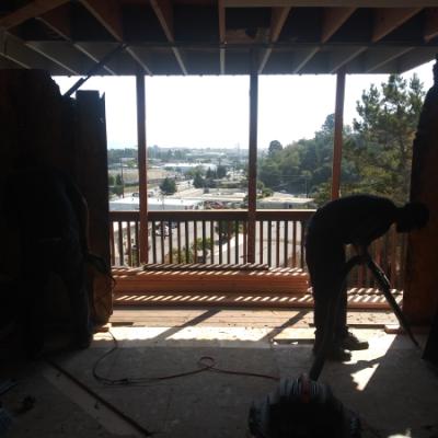 San Rafael Dry Rot Deck Repairs Lower Deck Full Wall Removal