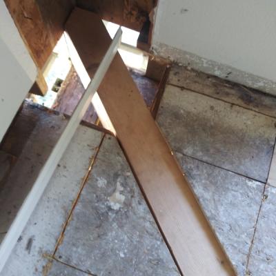 San Rafael Dry Rot Deck Repairs New Lower Deck Beam
