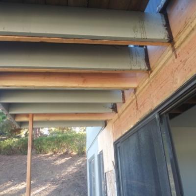 San Rafael Dry Rot Deck Repairs New Upper Deck Sistered Joist And Blocking Install